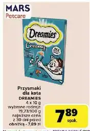 Carrefour Przysmak dla kota z łososiem Dreamies Creamy oferta