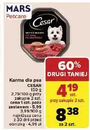 Carrefour Karma dla psa teryna klasyczna z delikatną cielęciną i drobiem Cesar (Karma) oferta