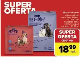 Carrefour Maty chłonne 60 x 90 cm Septona Pet Me! oferta