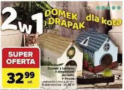 Carrefour Domek z kartonu drapakiem dla kota oferta