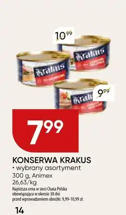 Chata Polska Konserwa Krakus różne rodzaje oferta