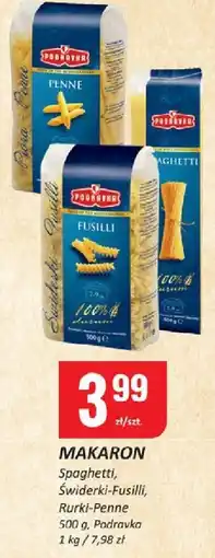 Chorten Makaron Spaghetti, Świderki-Fusilli, Rurki-Penne Podravka oferta