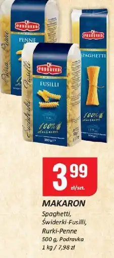 Chorten Makaron Podravka (Spaghetti, Świderki-Fusilli, Rurki-Penne) oferta