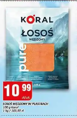 Chorten Łosoś wędzony w plastrach Koral oferta