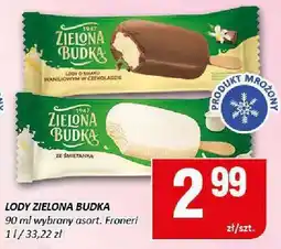 Chorten Lody Zielona Budka na patyku Froneri oferta