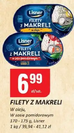 Chorten Filety z makreli w oleju/w sosie pomidorowym Lisner oferta