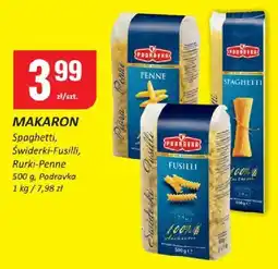 Chorten Makaron Spaghetti/Świderki-Fusilli/Rurki-Penne Podravka oferta