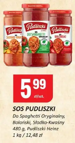 Chorten Sos pudliszki do spaghetti oryginalny, boloński, słodko-kwaśny Pudliszki Heinz oferta