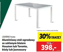 Lidl LIVARNO home Aluminiowy stół ogrodowy oferta