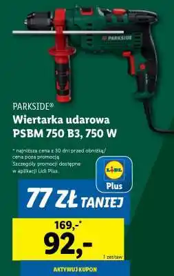Lidl PARKSIDE Wiertarka udarowa PSBM 750 B3, 750 W oferta