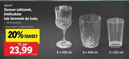 Lidl Zestaw szklanek, kieliszków lub foremek do lodu oferta