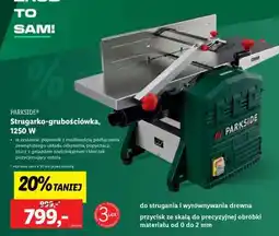 Lidl PARKSIDE Strugarko-grubościówka, 1250 W oferta