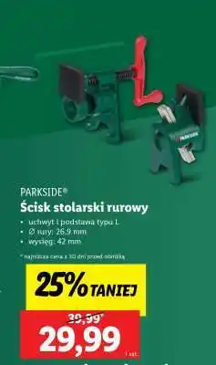 Lidl PARKSIDE Ścisk stolarski rurowy oferta