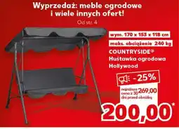 Kaufland COUNTRYSIDE Huśtawka ogrodowa Hollywood oferta