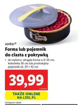 Lidl Forma lub pojemnik do ciasta z pokrywką oferta