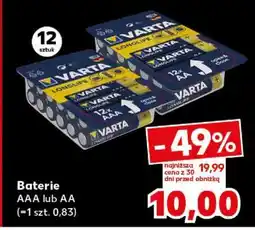 Kaufland Baterie AAA lub AA oferta