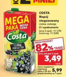 Kaufland COSTA Napój niegazowany różne rodzaje 2 l opakowanie oferta