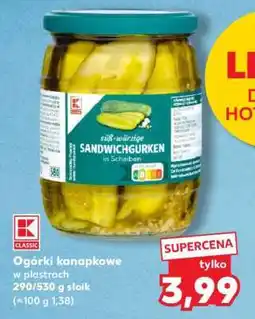 Kaufland Ogórki kanapkowe w plastrach oferta