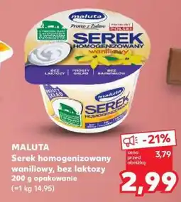 Kaufland Serek homogenizowany waniliowy bez laktozy oferta