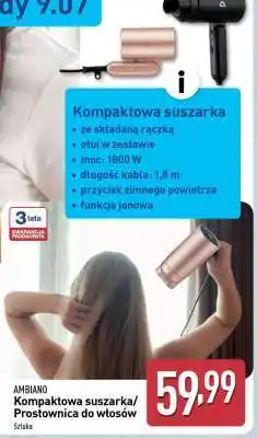 ALDI Kompaktowa suszarka/Prostownica do włosów oferta