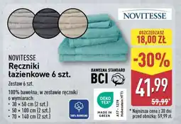 ALDI NOVITESSE Ręczniki łazienkowe 6 szt oferta