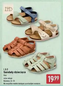 ALDI Sandały dziecięce oferta