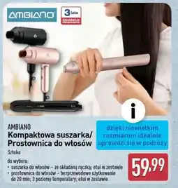 ALDI AMBIANO Kompaktowa suszarka/Prostownica do włosów oferta