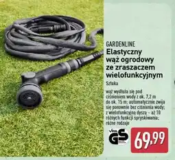 ALDI GARDENLINE Elastyczny wąż ogrodowy ze zraszaczem wielofunkcyjnym oferta