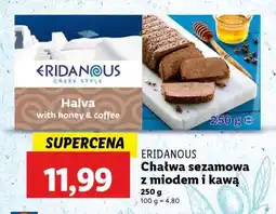 Lidl ERIDANOUS Chałwa sezamowa z miodem i kawą oferta