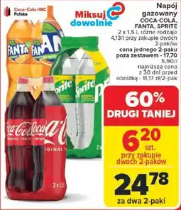 Carrefour Napój gazowany COCA-COLA, FANTA, SPRITE oferta
