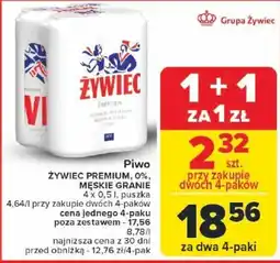 Carrefour Piwo ŻYWIEC PREMIUM, 0%, MĘSKIE GRANIE oferta