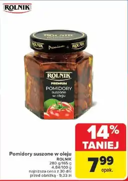 Carrefour Pomidory suszone w oleju ROLNIK oferta
