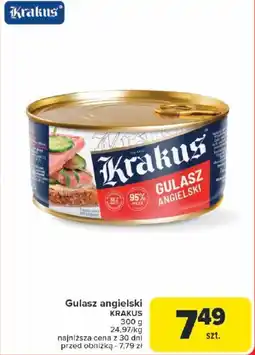 Carrefour Gulasz angielski KRAKUS oferta