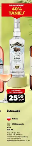 Netto Wódka Żubrówka Biała oferta