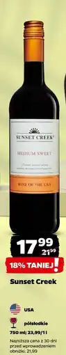 Netto Wino Sunset Creek Medium Sweet oferta