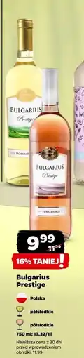 Netto Wino Bulgarius Prestige Semi Sweet oferta