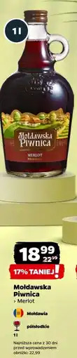 Netto Wino Mołdawska Piwnica Merlot oferta