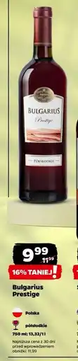 Netto Wino Bulgarius Prestige Semi Dry oferta