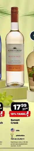 Netto Wino Sunset Creek Medium Sweet oferta