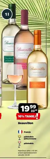 Netto Wino Beauvillon Medium Sweet oferta