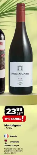 Netto Wino wytrawne Montaignan Gsm oferta