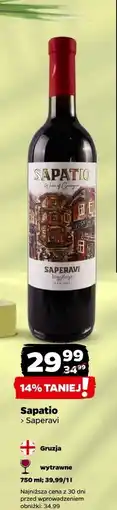 Netto Wino Sapatio Saperavi oferta
