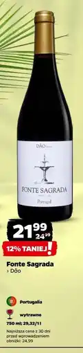 Netto Wino wytrawne dao doc Fonte Sagrada oferta