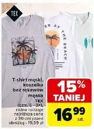 Carrefour T-shirt męski s-3xl Tex oferta