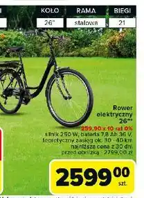 Carrefour Rower elektroniczny 26'' oferta