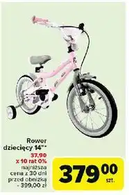 Carrefour Rower dziecięcy z ramą aluminiową 14'' oferta