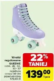 Carrefour Wrotki regulowane queenie rozm. 33-37 Spokey oferta
