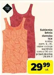 Carrefour Sukienka damska letnia s-xl Tex oferta