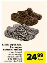 Carrefour Klapki ogrodowe fantazyjne męskie oferta