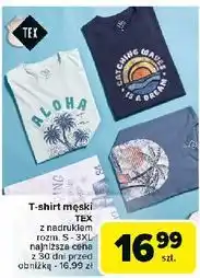 Carrefour T-shirt męski s-3xl Tex oferta